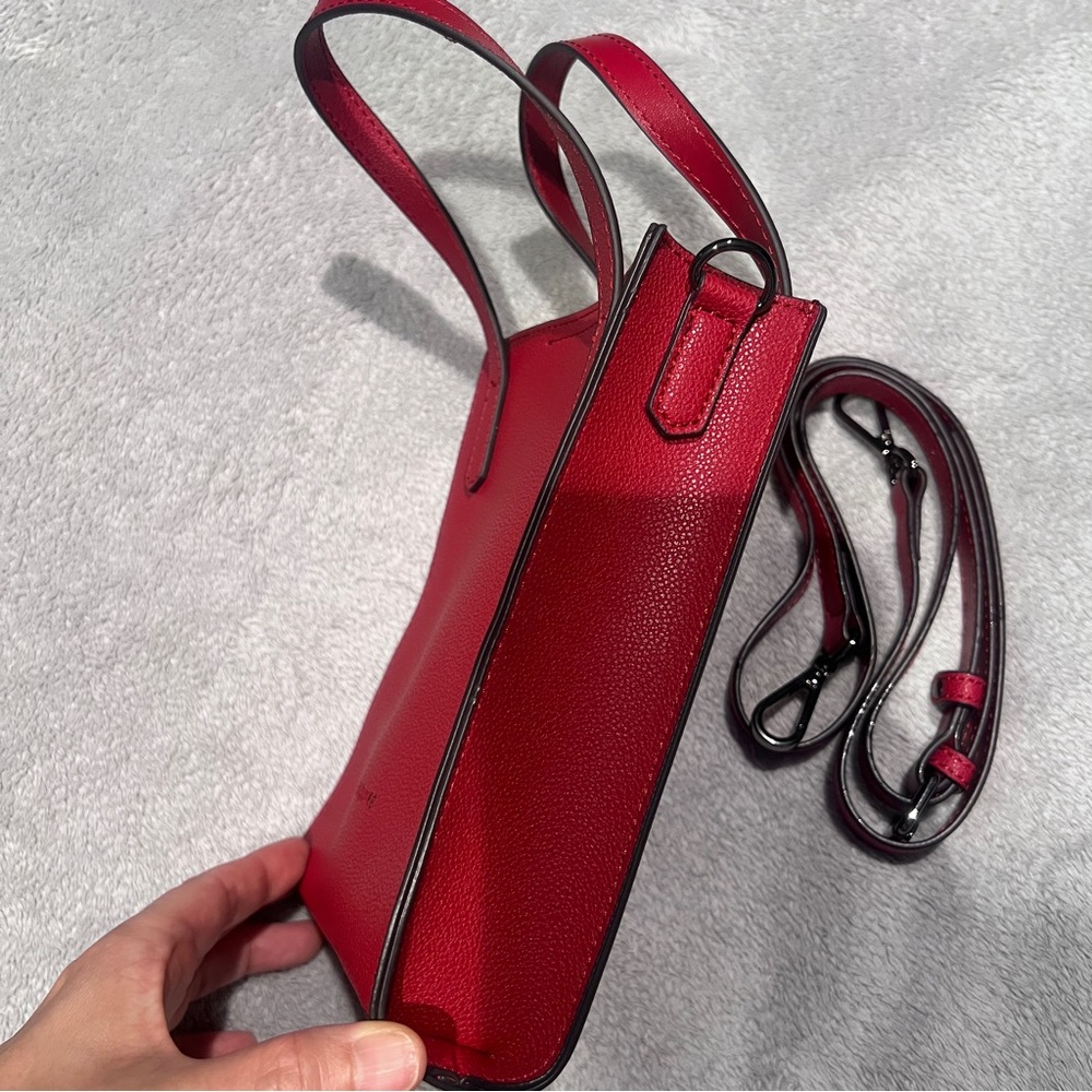 NWOT ESQUIRE Red Mini Tote - Picture 8 of 16